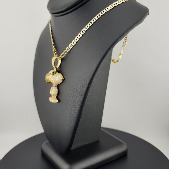 Sterling Silver 925 Snoopy Pendant Necklace – Classic Peanuts Character Jewelry - Picture 4 of 9